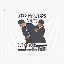 Will Smith slaps Chris Rock Tapestry