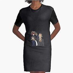 Will Smith Slaps Chris Rock at Oscars Essential Graphic T-Shirt Dress
