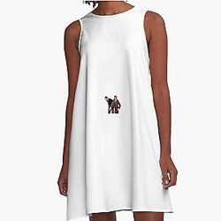 Will Smith slapping Chris Rock A-Linie Kleid