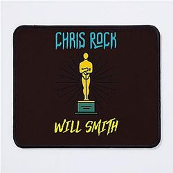 Will Smith Chris Rock Black Mouse Pad