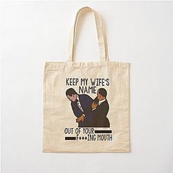 Will Smith slaps Chris Rock Cotton Tote Bag