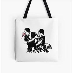 Will Smith Slaps Chris Rock All Over Print Tote Bag