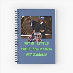 Fresh Prince of Bel Air Parody - Will Smith Hitting Chris Rock Funny Oscars Joke Design Notebook