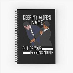Will Smith slaps Chris Rock Spiral Notebook