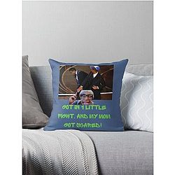 Fresh Prince of Bel-Air Fight Parody - Will Smith Hitting Chris Rock - Funny Oscars Joke Design Throw Pillow