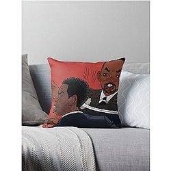 Will Smith Slaps Chris Rock At Oscar 2022 Throw Pillow