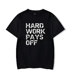 Chris Bumstead T-Shirts - CBUM Hard Work Pays Off T-Shirt CB2801