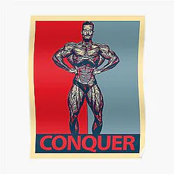 Chris Bumstead Posters - chris bumstead conquer cbum design Poster RB2801