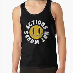 Chris Bumstead Tank Tops - Cbum Fitness Merch Actions Not Words Tank Top RB2801