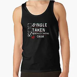 Chris Bumstead Tank Tops - Mentally Dating CBUM Tank Top RB2801