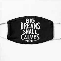 Chris Bumstead Face Masks - Chris Bumstead Merch Cbum Big Dreams Small Calves Flat Mask RB2801