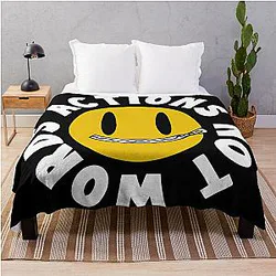 Chris Bumstead Blanket - Cbum Fitness Merch Actions Not Words Throw Blanket RB2801