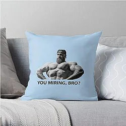 Chris Bumstead Pillows - Cbum, You miring,bro   Throw Pillow RB2801