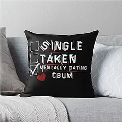Chris Bumstead Pillows - Mentally Dating CBUM Throw Pillow RB2801