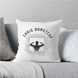 Chris Bumstead Pillows - Cbum Christopher Bumstead,The King Of Classic T-Shirt Throw Pillow RB2801