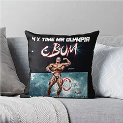 Chris Bumstead Pillows - CBUM GOAT Chris Bumstead Bodybuilding  Throw Pillow RB2801