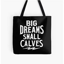 Chris Bumstead Bags - Chris Bumstead Merch Cbum Big Dreams Small Calves All Over Print Tote Bag RB2801