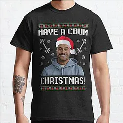 Chris Bumstead T-Shirts - cbum chris bumstead christmas ugly sweater Classic T-Shirt RB2801