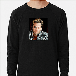 Chris Pine is known for his role as Captain Kirk Chris Pine Sweatshirts