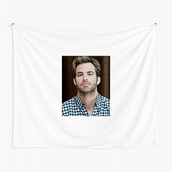 Chris Pine is known for his charismatic roles Chris Pine Tapestries
