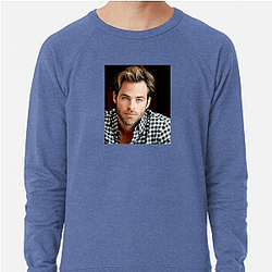 Chris Pine is known for his role as Captain Kirk Chris Pine Sweatshirts