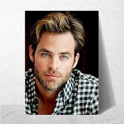 Chris Pine is known for his role as Captain Kirk Chris Pine Posters
