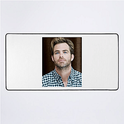 Chris Pine is known for his charismatic roles Chris Pine Mouse Pads
