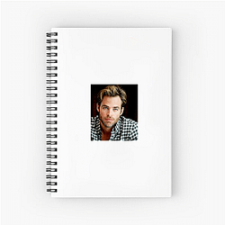 Chris Pine is known for his role as Captain Kirk Chris Pine Notebook