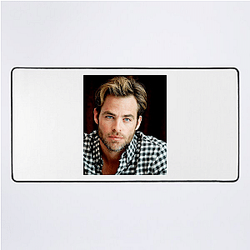 Chris Pine is known for his role as Captain Kirk Chris Pine Mouse Pads