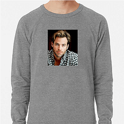 Chris Pine is known for his role as Captain Kirk Chris Pine Sweatshirts