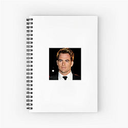 Chris Pine is from Los Angeles, California Chris Pine Notebook
