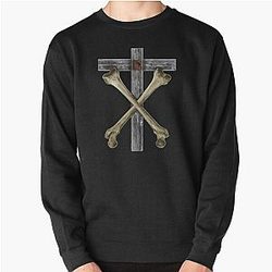 Christian Death Cross and Bones Pullover Sweatshirt