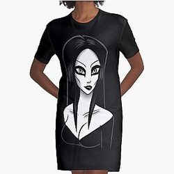 Eva O - Christian Death Graphic T-Shirt Dress