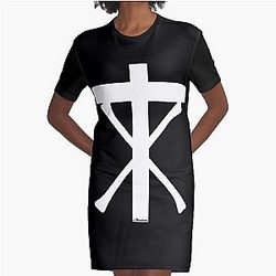 Christian Death Graphic T-Shirt Dress