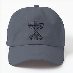 Christian Death Cross and Bones (black) Dad Hat