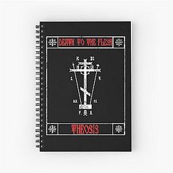 Eastern Orthodox Christian Death To The Flesh Clothing Line Spiral Notebook