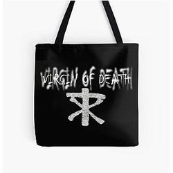Virgin of Death (White) - Christian Death Inspired All Over Print Tote Bag