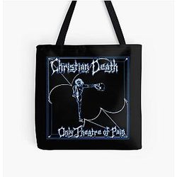 Christian Death Classic Blue All Over Print Tote Bag