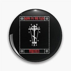Eastern Orthodox Christian Death To The Flesh Clothing Line Pin