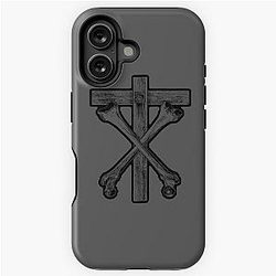 Christian Death Cross and Bones (black) iPhone Tough Case
