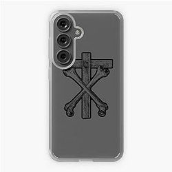 Christian Death Cross and Bones (black) Samsung Galaxy Soft Case