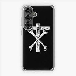 Christian Death Cross and Bones (white) Samsung Galaxy Soft Case