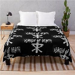 Virgin of Death (White) - Christian Death Inspired Throw Blanket