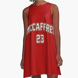 Christian McCaffrey San Francisco 49ers A-Line Dress