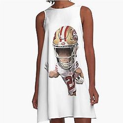 San Francisco 49ers Christian McCaffrey A-Line Dress