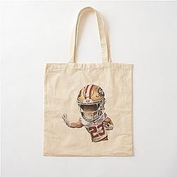 San Francisco 49ers Christian McCaffrey Cotton Tote Bag