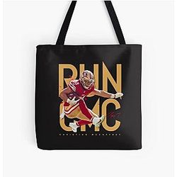 Christian McCaffrey All Over Print Tote Bag