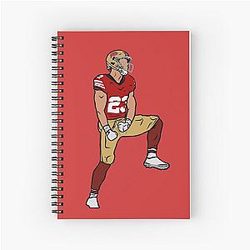 Christian McCaffrey Spiral Notebook
