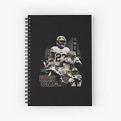 Christian McCaffrey Run Collage Notebook