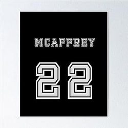 Christian McCaffrey Jersey Poster